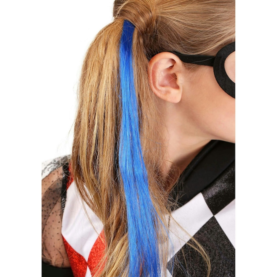image 1 of DC Super Hero Girls Childrens/Kids Deluxe Harley Quinn Costume - Red/Black/White - L L