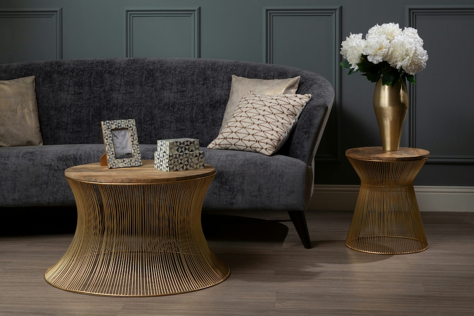image 1 of Templar Small coffee table | Gold