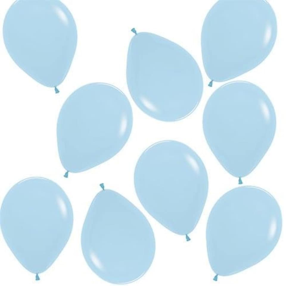 Pastel Matte Blue Sempertex Biodegradable Latex Balloons 13cm / 5 in - Pack of 50