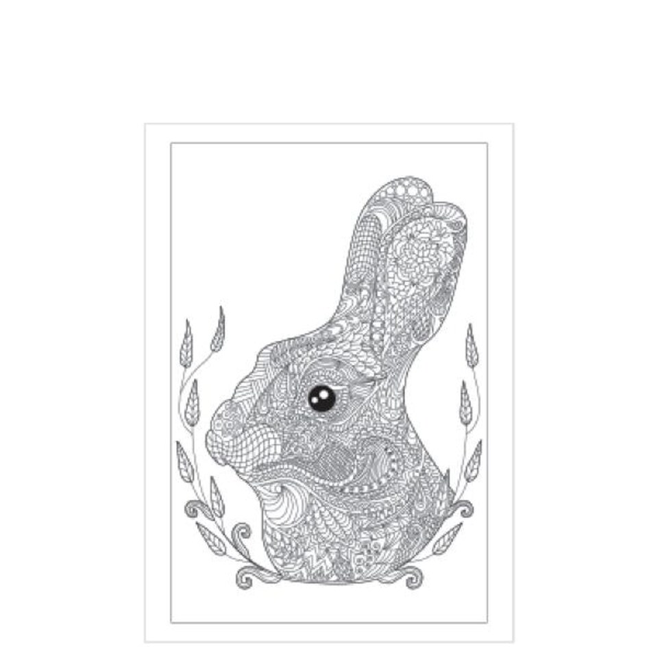 image 1 of Single 8"x6" Mindfullness Spiral Advanced Colouring Book