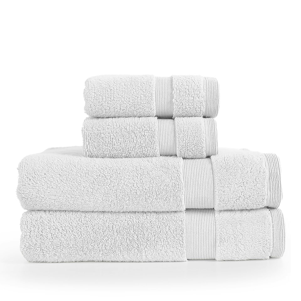 image 1 of Martex 100% Cotton Towel Bale - 2 face cloths & 2 hand towels - White White | Face cloth