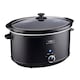 image 1 of Cooks Professional 8L Slow Cooker with Lid, Removable Bowl & 3 Heat Settings | Black | Black
