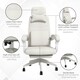image 4 of Vinsetto Home Office Chair Reclining Computer Chair w/ Lumbar Support White