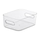 image 1 of SmartStore Compact Clear Modular Storage Bin Container For Kitchen, S