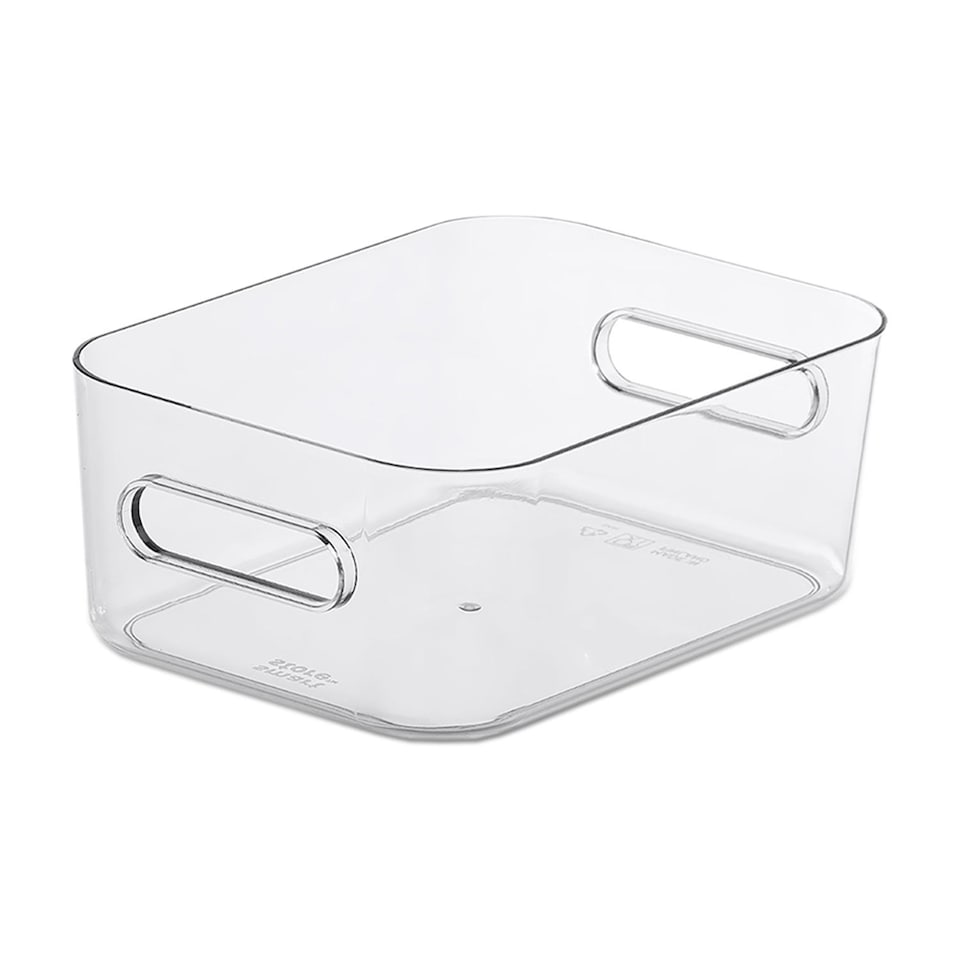 image 1 of SmartStore Compact Clear Modular Storage Bin Container For Kitchen, S