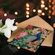 image 4 of Peacock Bird with Flower Pattern Stylised Design Birthday Card