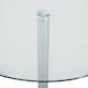 image 8 of HOMCOM Round Dining Table Bistro Pub Counter w/ Tempered Glass Top for Kitchen