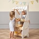 image 2 of Hooga Kids Shop, Wooden Play Shop Market Stand Playset