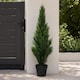 image 3 of 90cm Artificial Cedar Cypress Topiary UV Resistant