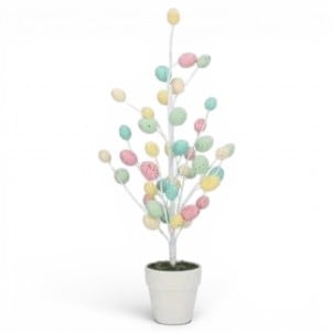 Stella Graham Springtime Pastel Egg Easter Tree, 50 x 25 x 22 cm