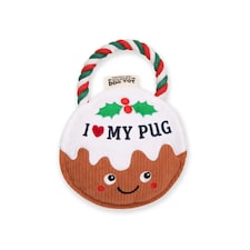 Personalised Xmas Dog Toy Gift - Over 80 Titles - I love my Pug