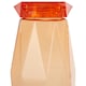 image 4 of Interiors by Premier Orange Plastic Water Bottle, 600ml Diamond Patterned Modern Water Bottle For Daily Use, Clear Water Bottle