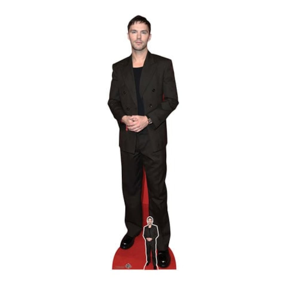 image 1 of Nicholas Hoult Black Suit Lifesize Cardboard Cutout 191cm