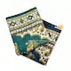 image 3 of Velvet Prayer Mat - Blue and Green Blue