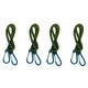image 1 of 24" Bungee Strap with Aluminium Carabiners Hook Tie Down Fastener Holder 4pc