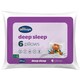 image 1 of Silentnight Deep Sleep Bed Pillows, Hypoallergenic, Medium Soft Support, 6 Pack