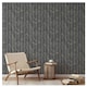 image 3 of Muriva Woodgrain Effect Wallpaper - Charcoal - 10m x 53cm Black