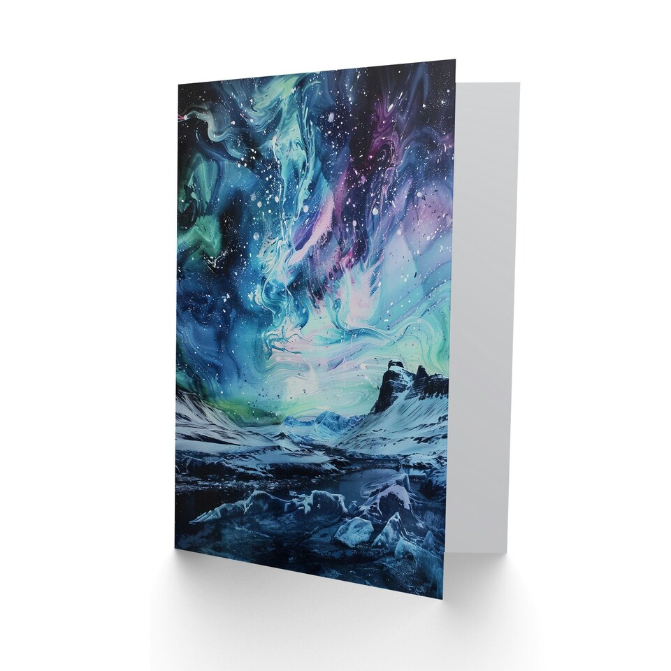 image 1 of Aurora Borealis Northern Lights Him Her Birthday Card