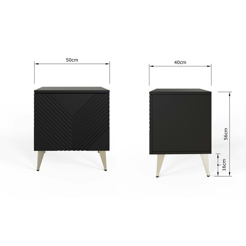 image 1 of Frank Olsen Ava Lamp / Side Table Black | Black
