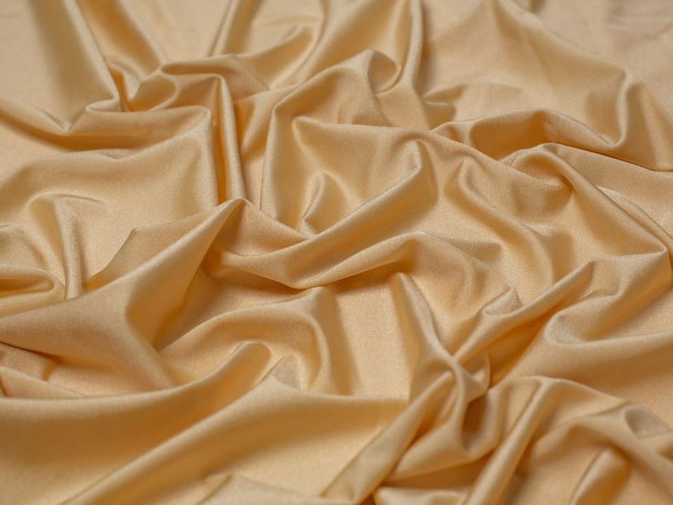 Minerva Core Range Gold Glossy Activewear Lycra Four Way Stretch Knit Fabric for Dressmaking, 150cm / 59" Wide - per metre