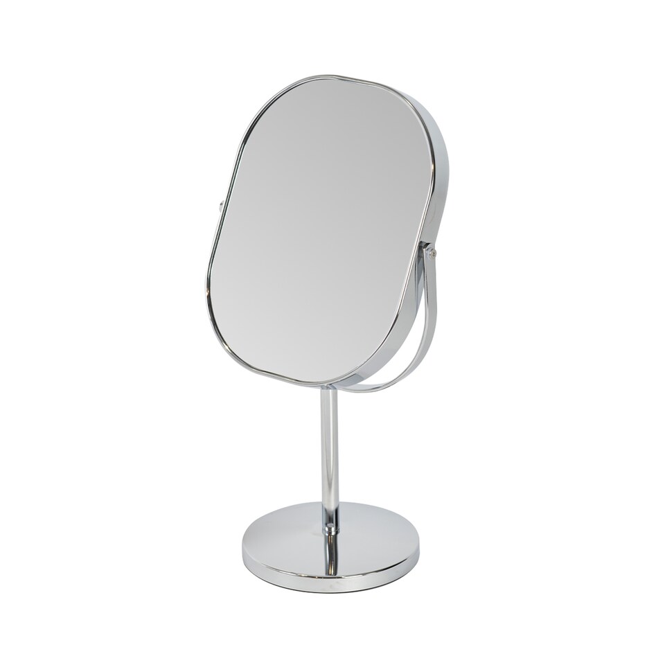 image 1 of Showerdrape Nikon 3x Magnifying Chrome Oval Vanity Mirror