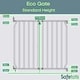 image 4 of Safetots Eco Screw Fit Baby Gate, White, 70cm - 80cm, Stair Gate for Toddler and Baby, Screw Fit Safety Barrier