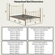 image 10 of Hampstead Traditional Style Distressed Antique Brass Effect Metal Bed Frame | Bronze | Antique Brass | King