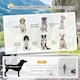 image 3 of PawHut Pet Bicycle Trailer Dog Cat Bike Carrier Water Resistant Green Outdoor