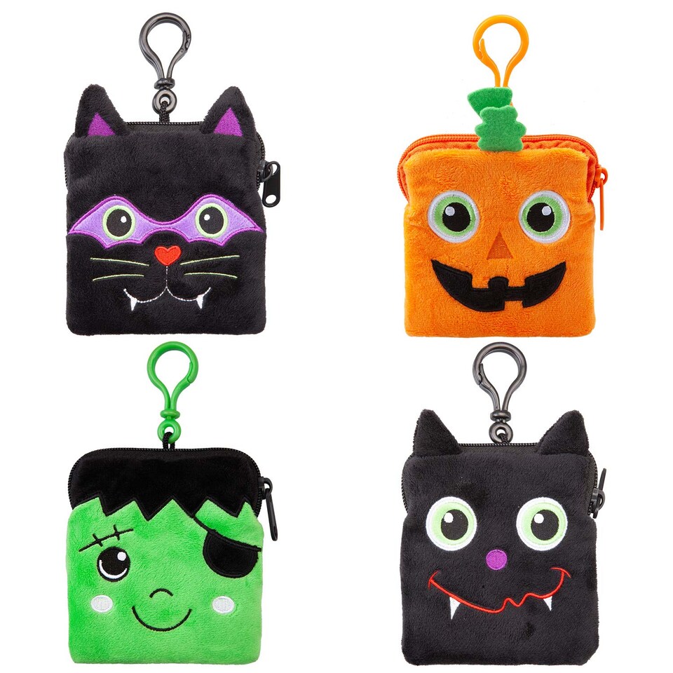 image 1 of vfm-estore Halloween Pumpkin Coin Purse Accessory - 23cm Trick-or-Treat Bag