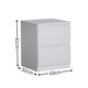 image 7 of Grey 2 Drawer Bedside Cabinet Nightstand Modern Storage Unit Furniture Bedroom