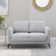 image 7 of Oslo Modern Scandi Style Fabric Living Room 2 Seater Sofa (Light Grey)