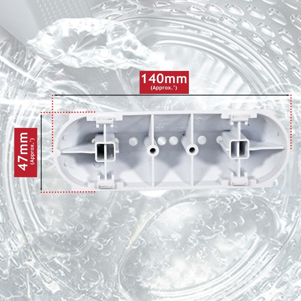 image 1 of SPARES2GO Drum Paddle Lifter for Haier HW60-12F2SM Washing Machine (Pack of 3)