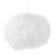 image 1 of Modern and Distinctive Small Real White Feather Decorated Pendant Light Shade | White