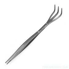 Yorkshire Bonsai Ryuga Stainless Steel Bonsai Root Rake / Tweezers Combination Tool