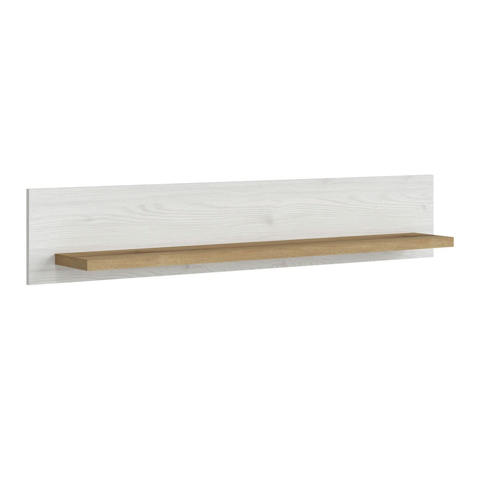 image 1 of Celesto Shelf in White and Oak