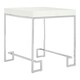 image 2 of Interiors by Premier Allure Chrome Angled Legs End Table