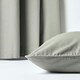 image 5 of Homescapes Cotton Plain Grey Cushion Cover - 30 x 30 cm | Grey | Grey | 30 x 30 cm