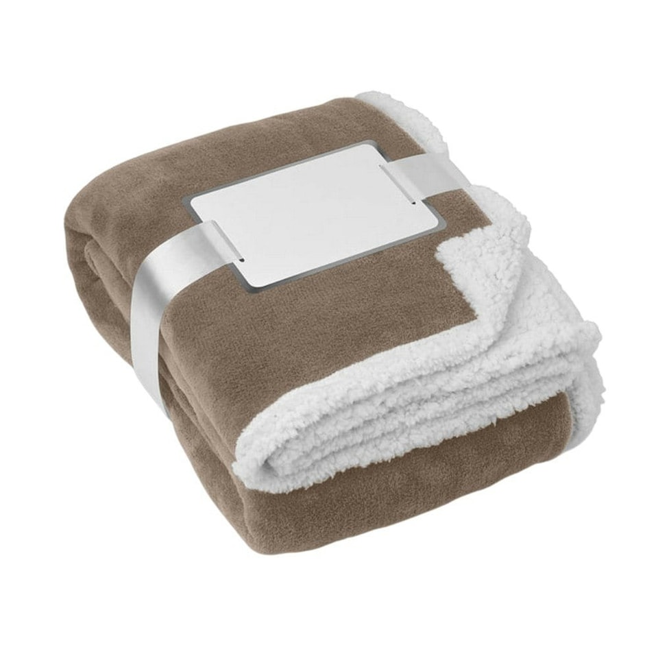 image 1 of MidOcean Zermatt Coral Fleece Blanket - Khaki Green - One Size | Green | One Size