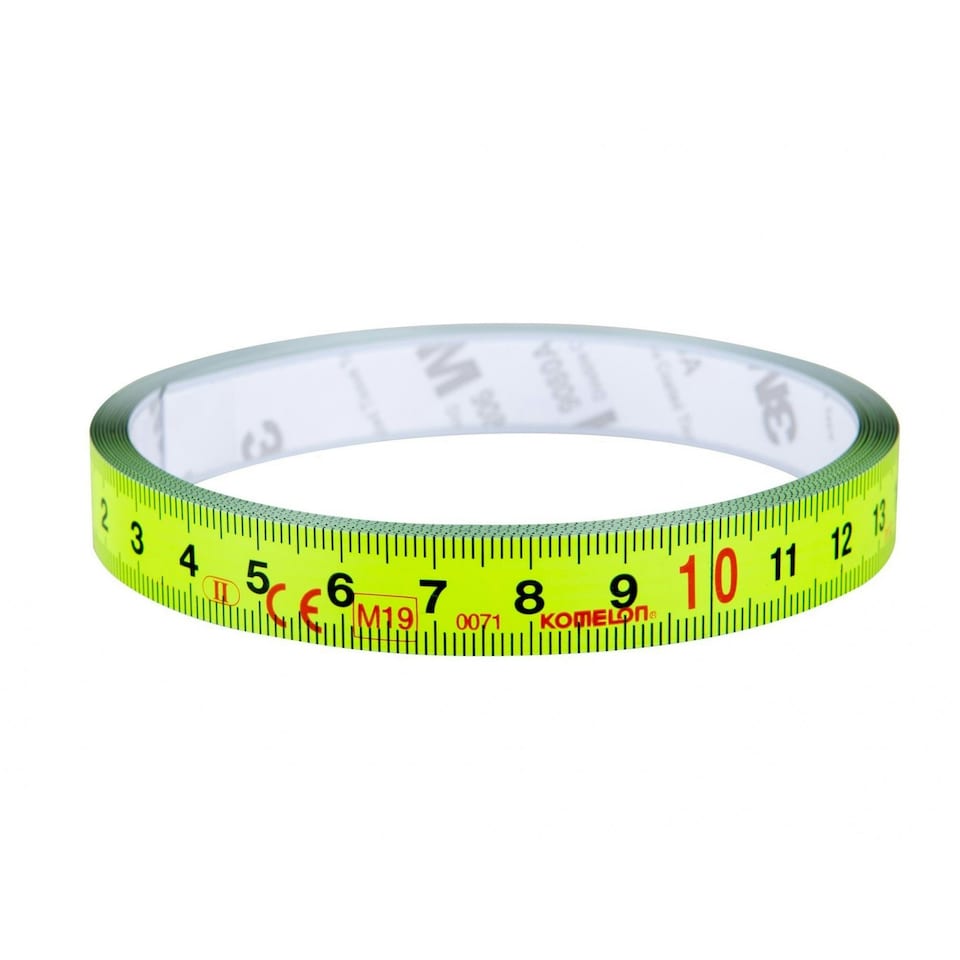Komelon Stick Flat Tape Measure - Multi Colour - 1m