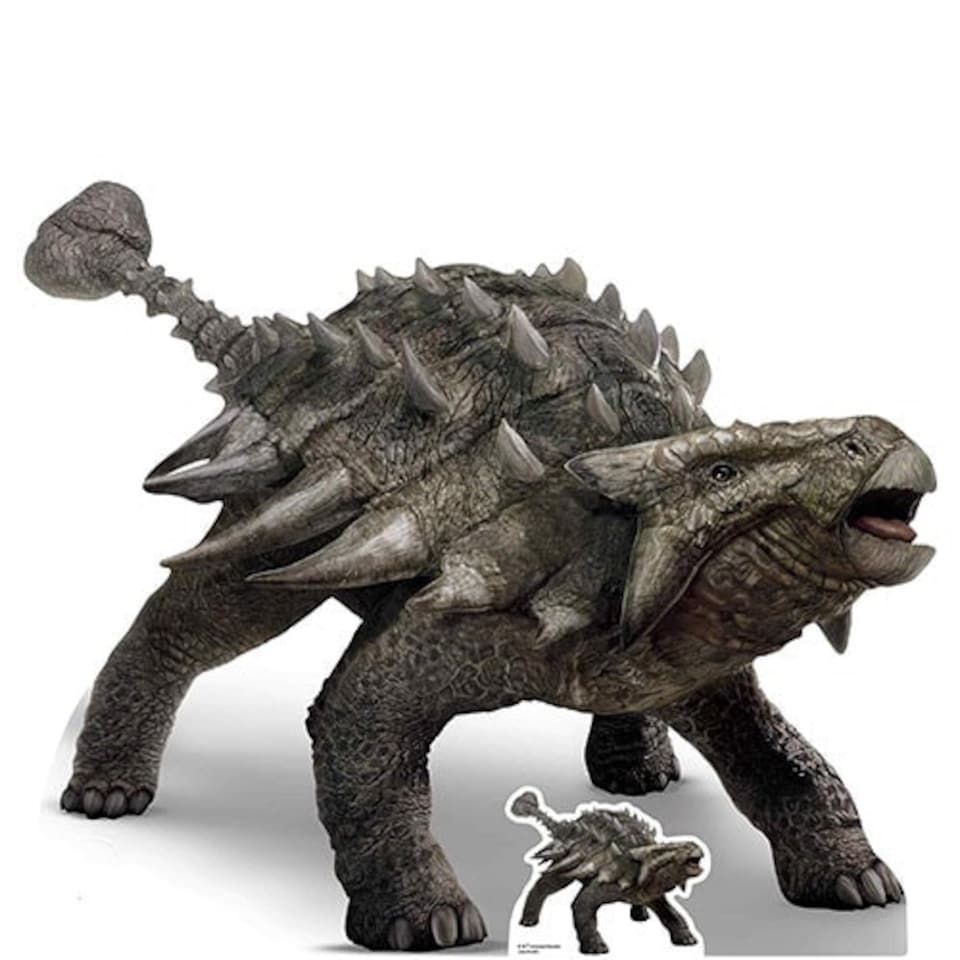 Official Jurassic World Ankylosaurus Dinosaur Lifesize Cardboard Cutout 103cm