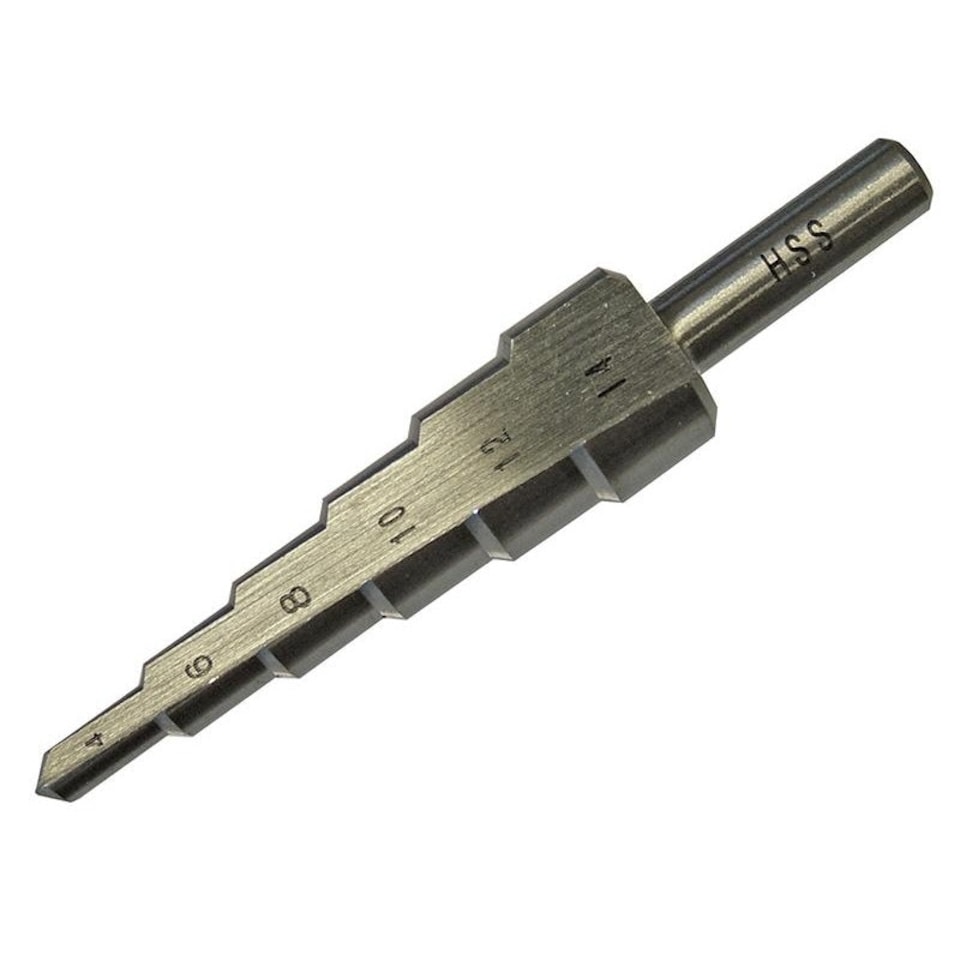 Faithfull Hss Step Drill Bit - Multi Colour - 4 - 14mm