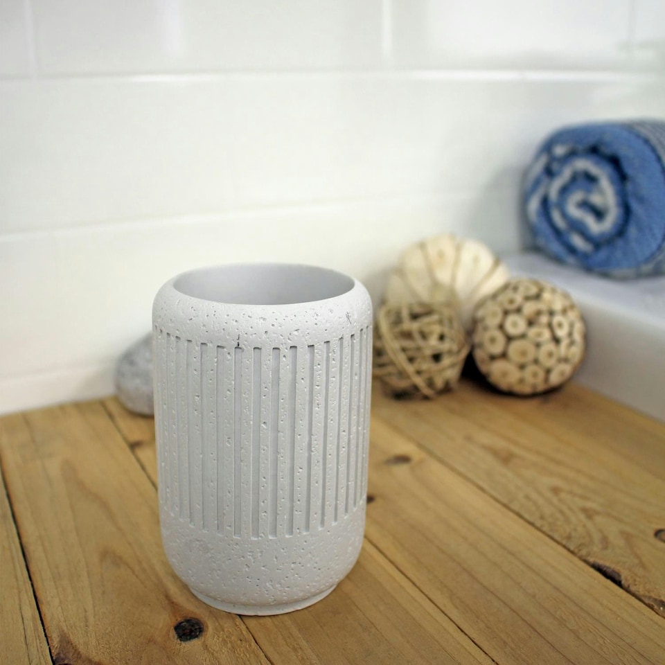 image 1 of Showerdrape Alexandria Concrete 4 Piece Bathroom Accessory Set