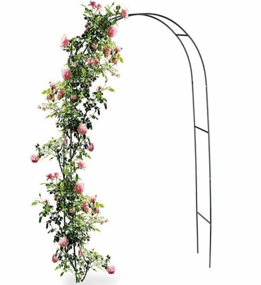 image 1 of Metal Garden Arch Archway Ornament Climbing Plants Rose Patio Gateway Sturdy UK