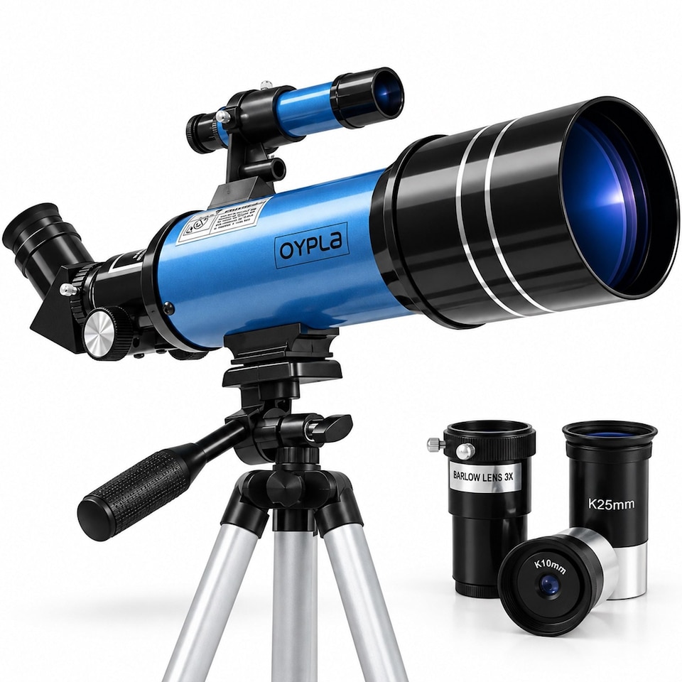 image 1 of Pro Astronomical 400-70 Portable Refractor Telescope with Adjustable Tripod