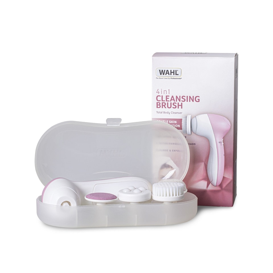 image 1 of Wahl 4-in-1 Facial Cleansing Brush Massager with Brush Attachments ZY046