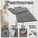 image 5 of VELVETIO Loop Bath Set Anti Slip Water Absorbent Soft Bathroom Rugs Blue | Peacock
