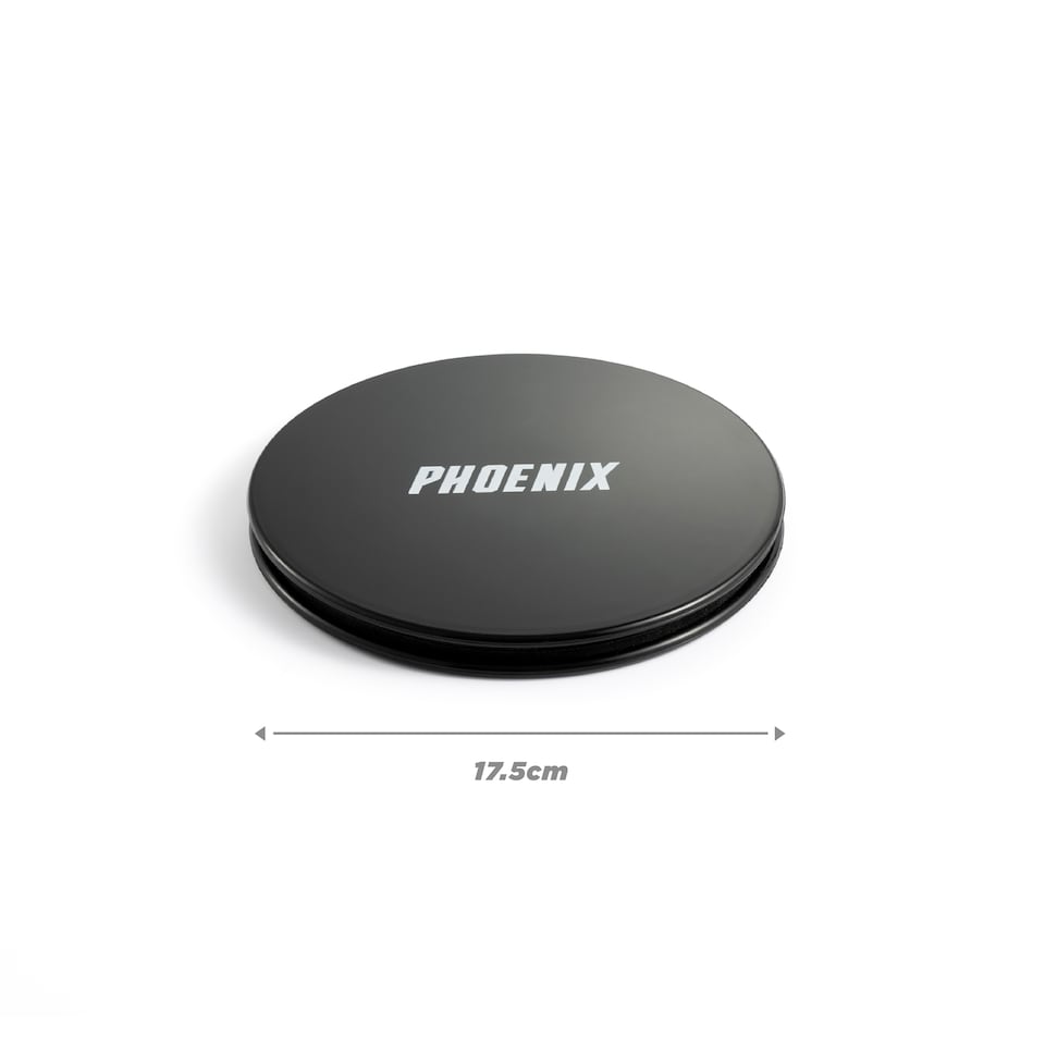 image 1 of Phoenix Fitness Dual Sided Gliding Discs Black | Black