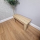 image 2 of Dining Table and 2 Benches Oak Effect Table With 2 Benches Dining Room Furniture | Brown