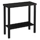 image 1 of URBNLIVING 2 Tier Wooden Console Table Narrow Hallway Storage Unit | Multi | Black | 1