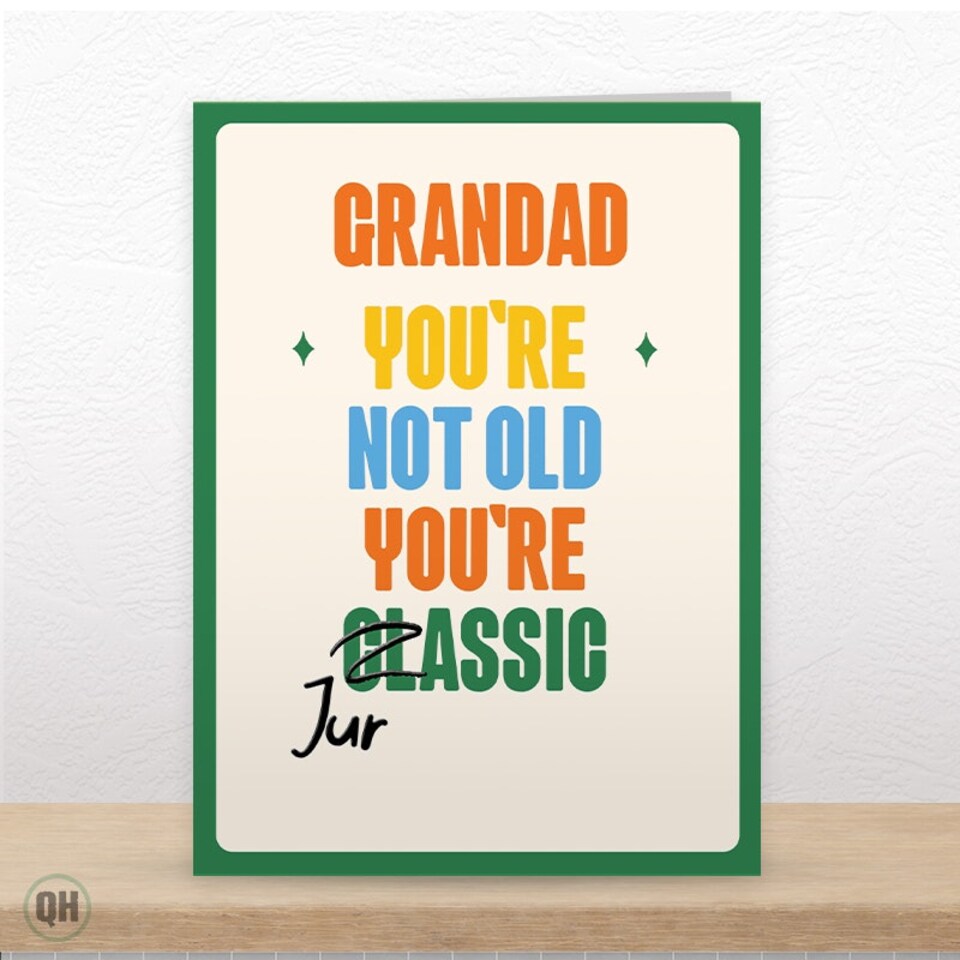 image 1 of You're Not Old You're Jurassic - Funny Grandad Birthday Card